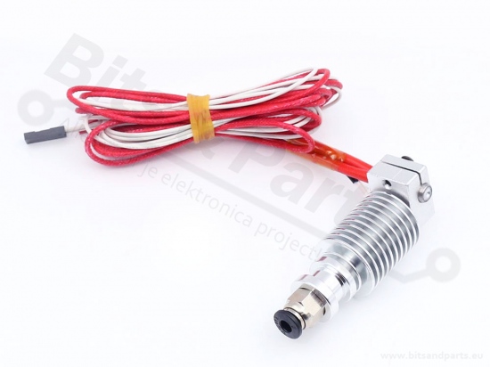 Hotend E3D V6 J-head remote/bowden aluminium 1,75mm/0,4mm 12V/40W